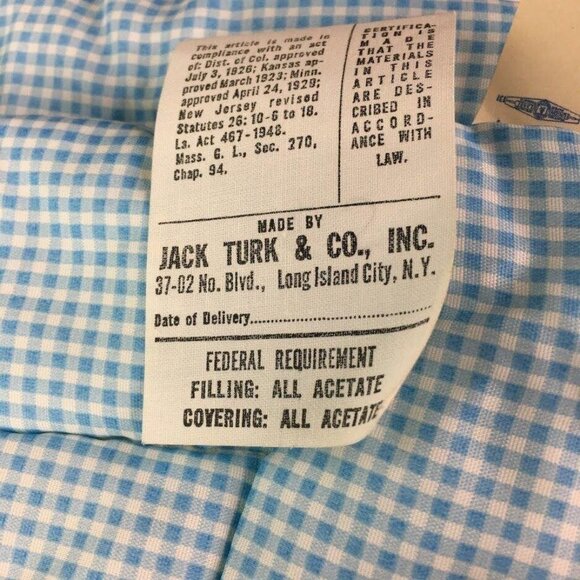 Vintage Baby Blanket Set  Kozee Komfort Crib Quilt Cover Pillow Blue White - Picture 6 of 7